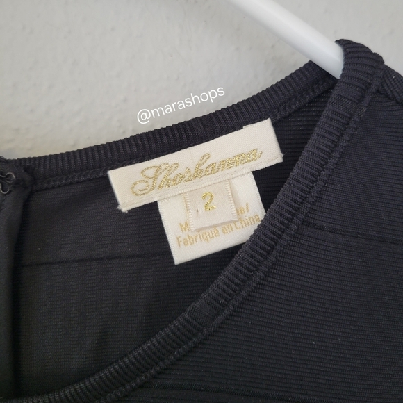 Shoshanna Belva Stretch Knit Crewneck Short-Sleeve A-Line Dress - Picture 6 of 8